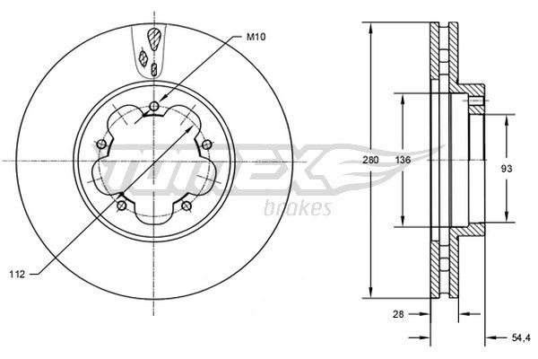 TOMEX Brakes Bremsscheibe